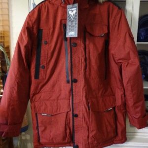 NOISE NWT Men's Parka Insulated Fleece Lined Coat